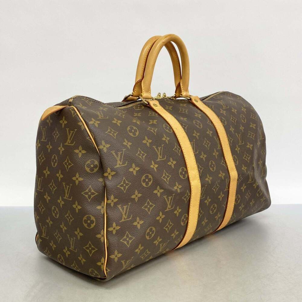 LOUIS VUITTON Brown Monogram Keepall 45 Boston Bag - Picture 2 of 13